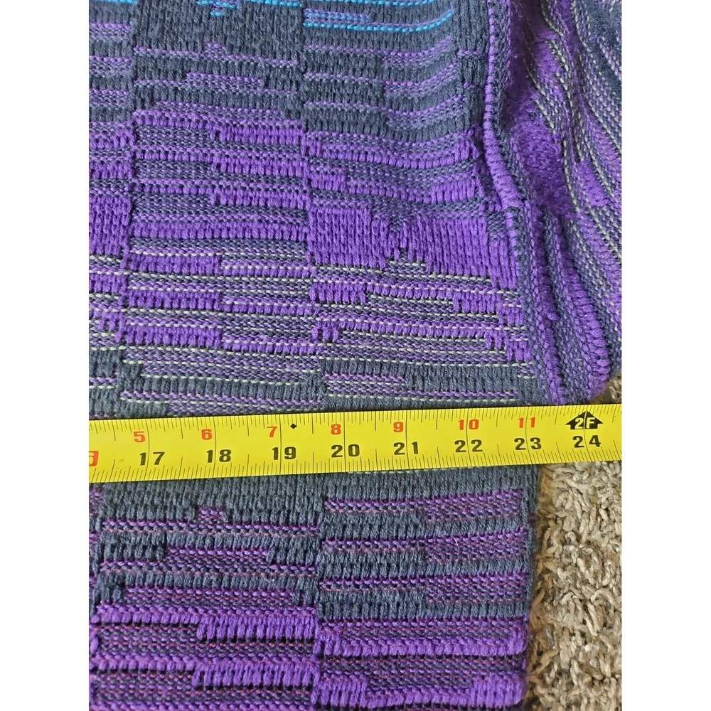 Vintage Ash Creek Trading Sweater Mens Large Grandpa Style 90s Purple Blue